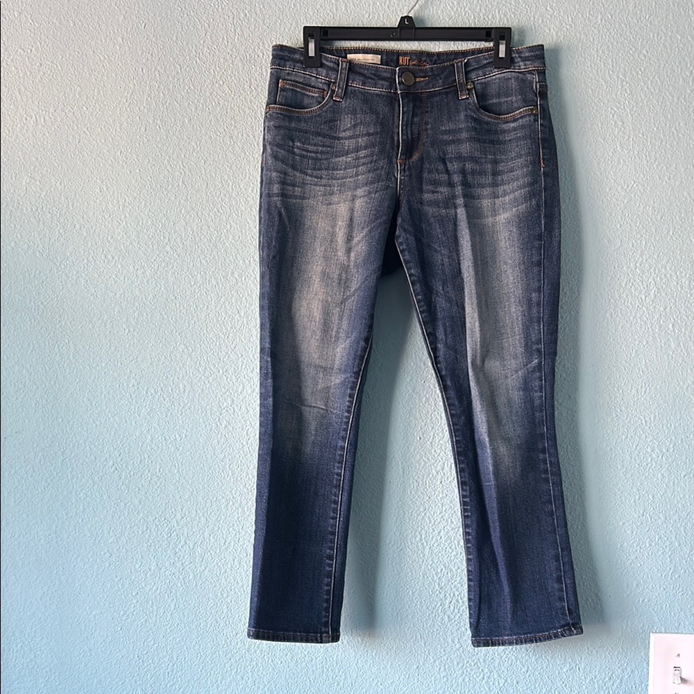 Kut from the Kloth Blue Ankle Straight Leg Jeans Size 6